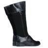 Damenstiefel 3232 schwarz kombiniert