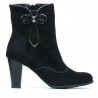 Damenstiefeletten 1136 schwarz Antilope