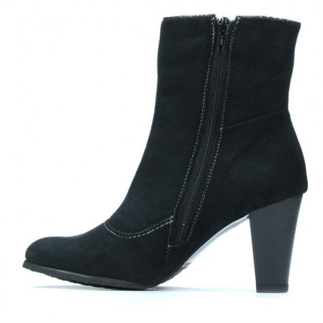 Damenstiefeletten 1136 schwarz Antilope