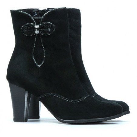 Damenstiefeletten 1136 schwarz Antilope
