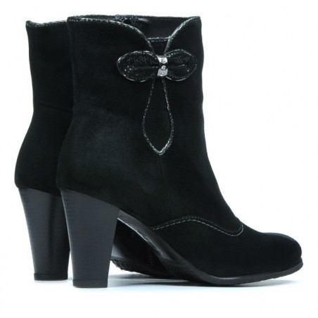 Damenstiefeletten 1136 schwarz Antilope