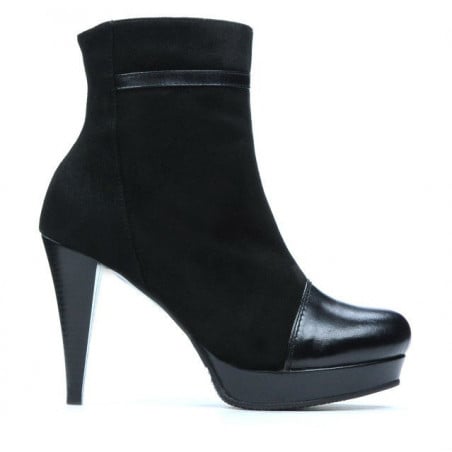 Damenschuhe 1130 schwarze Antilope kombiniert