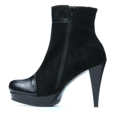 Damenschuhe 1130 schwarze Antilope kombiniert