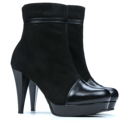 Damenschuhe 1130 schwarze Antilope kombiniert