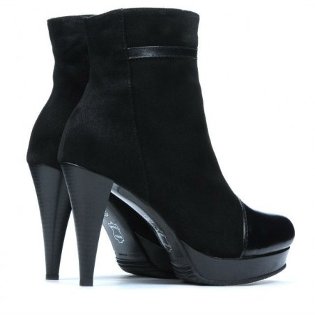 Damenschuhe 1130 schwarze Antilope kombiniert