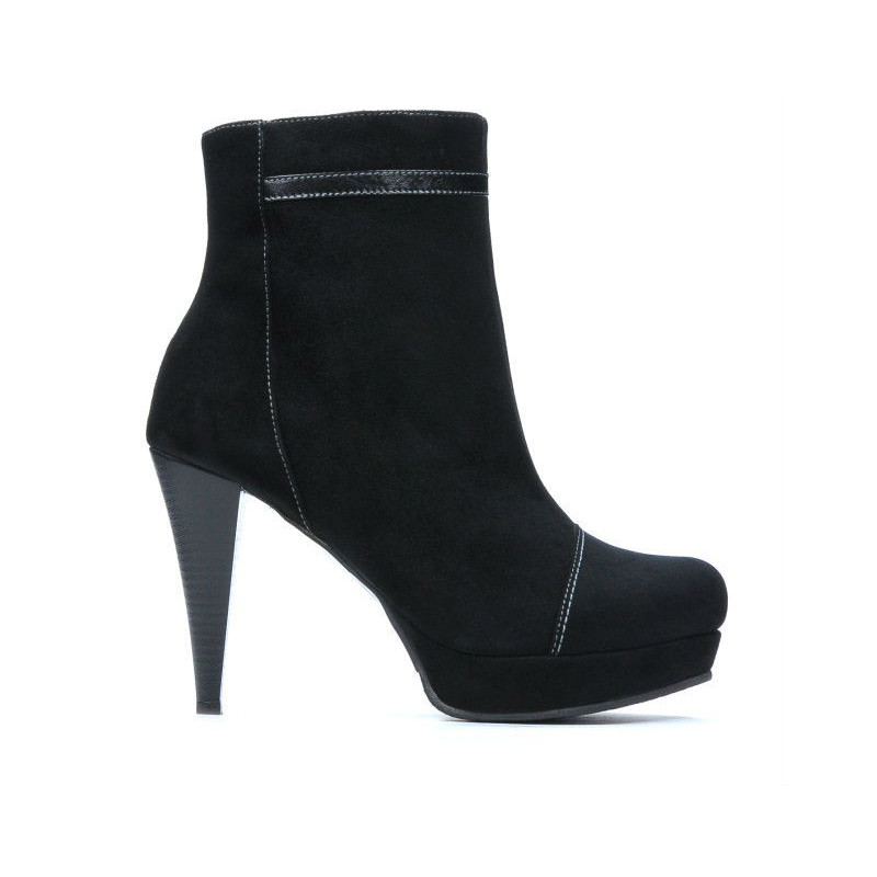 Damenstiefeletten 1130 schwarz Antilope
