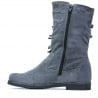 Damenstiefel 3242 grau Veloursleder