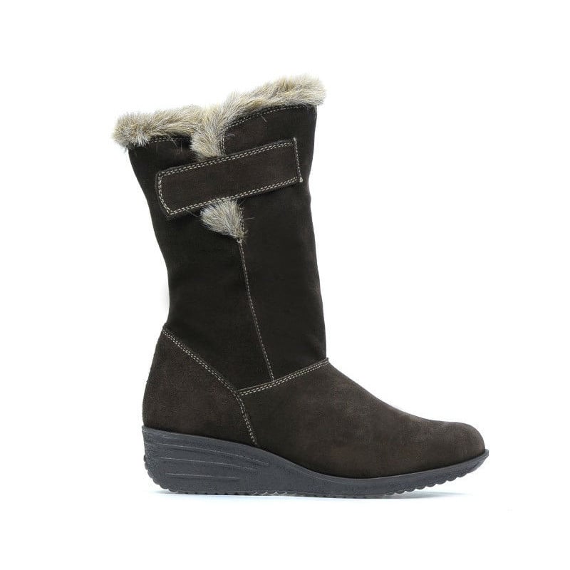 Damenstiefel 3246 Kaffeefarben Velours
