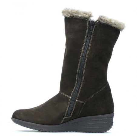 Damenstiefel 3246 Kaffeefarben Velours