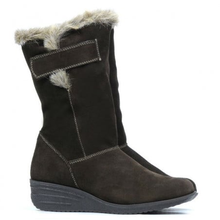 Damenstiefel 3246 Kaffeefarben Velours