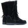 Damenstiefel 3242 schwarz Veloursleder