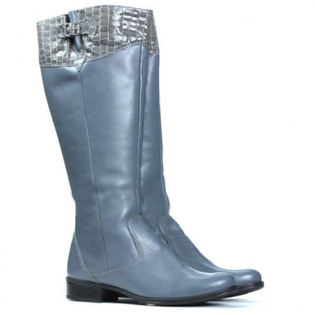 Damenstiefel 233 grau Ballon