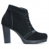 Damenstiefeletten 1137 Schwarz Antilope