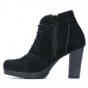 Damenstiefeletten 1137 Schwarz Antilope