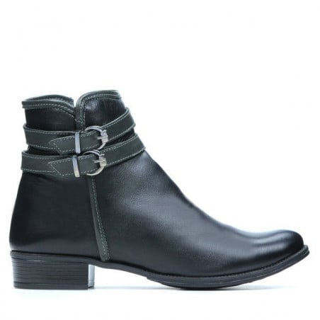 Damenstiefel 3262 schwarz+grau