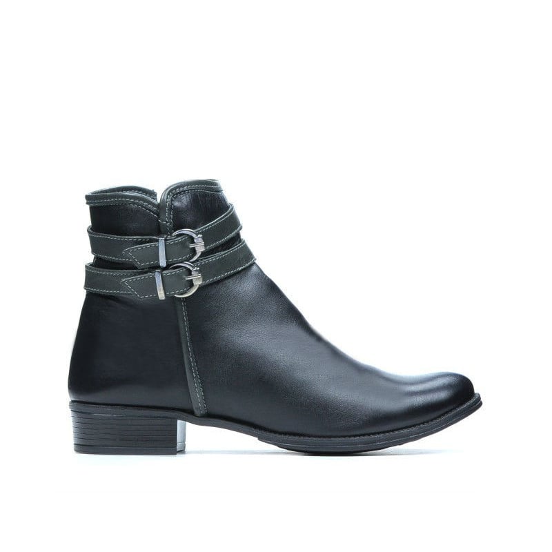 Damenstiefel 3262 schwarz+grau
