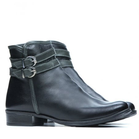 Damenstiefel 3262 schwarz+grau