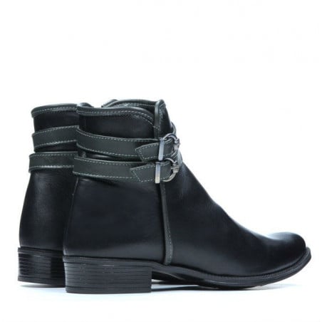 Damenstiefel 3262 schwarz+grau