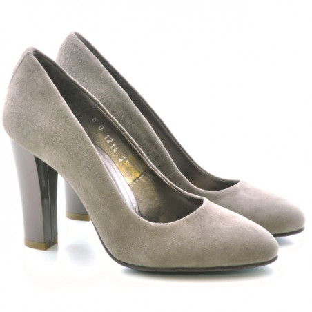 Damen elegante Schuhe 1214 Capuccino Antilope
