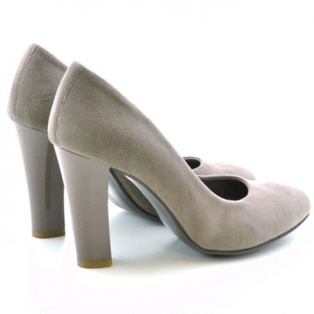 Damen elegante Schuhe 1214 Capuccino Antilope