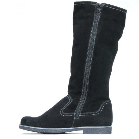 Damenstiefel 3243 schwarzes Velours