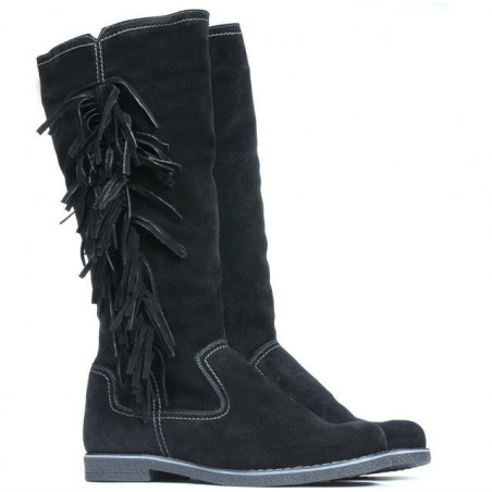 Damenstiefel 3243 schwarzes Velours