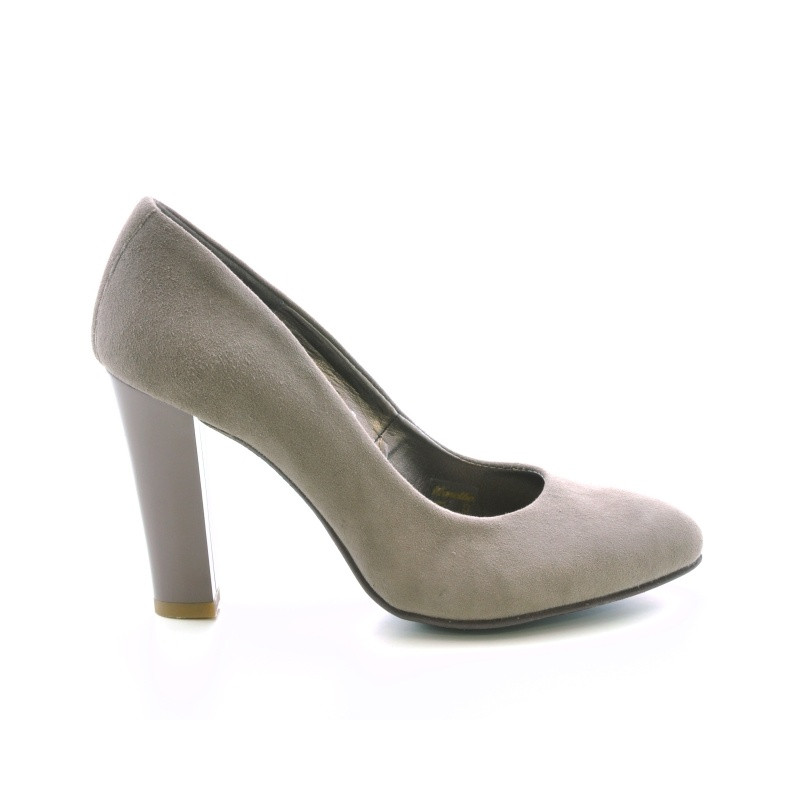 Damen elegante Schuhe 1214 Capuccino Antilope