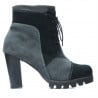 Damenstiefel 1135 grau Antilope+schwarz