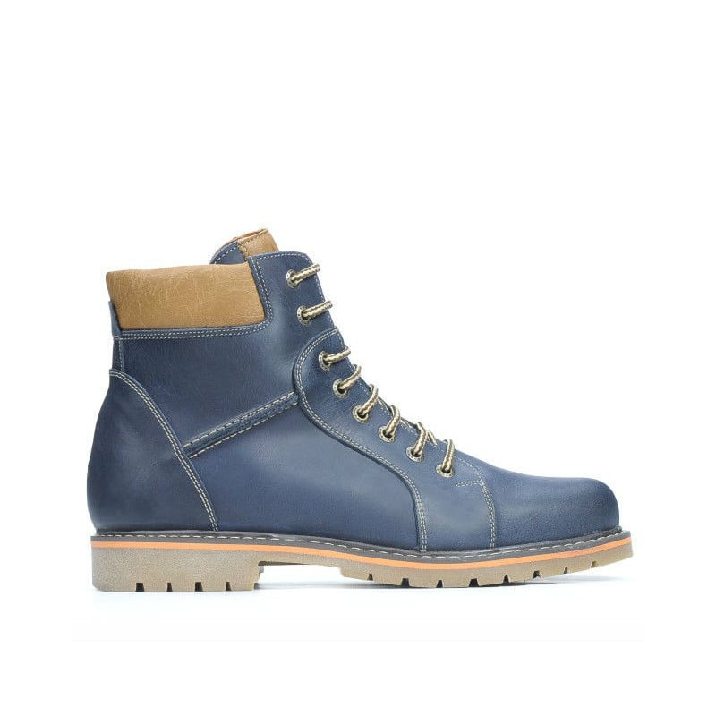Herrenstiefel 489 Tuxon Indigo+Braun
