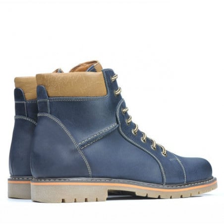 Herrenstiefel 489 Tuxon Indigo+Braun