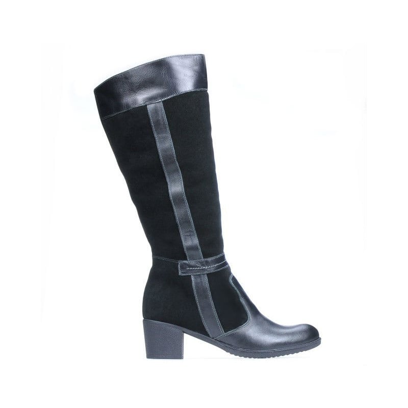 Damenstiefel 3260 schwarz kombiniert