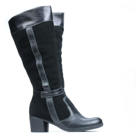 Damenstiefel 3260 schwarz kombiniert