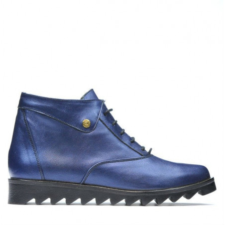 Damenstiefeletten 3301 in indigofarbenem Perlmutt