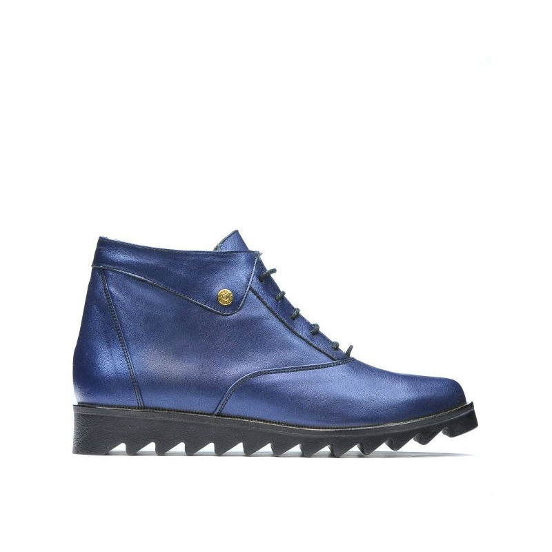 Damenstiefeletten 3301 in indigofarbenem Perlmutt