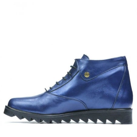 Damenstiefeletten 3301 in indigofarbenem Perlmutt