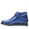 Damenstiefeletten 3301 in indigofarbenem Perlmutt