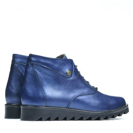 Damenstiefeletten 3301 in indigofarbenem Perlmutt