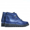Damenstiefeletten 3301 in indigofarbenem Perlmutt