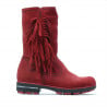Kinderstiefel 3208 rot Veloursleder