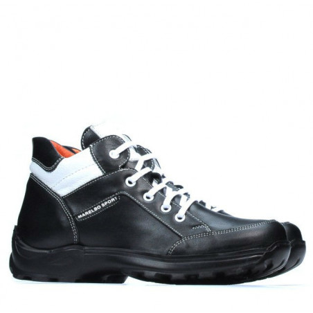 Jugendschuhe 436 schwarz+weiß