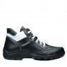 Jugendschuhe 436 schwarz+weiß