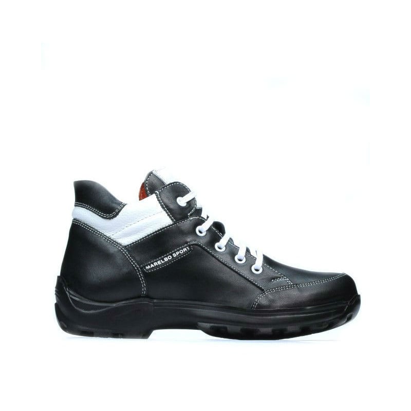 Jugendschuhe 436 schwarz+weiß