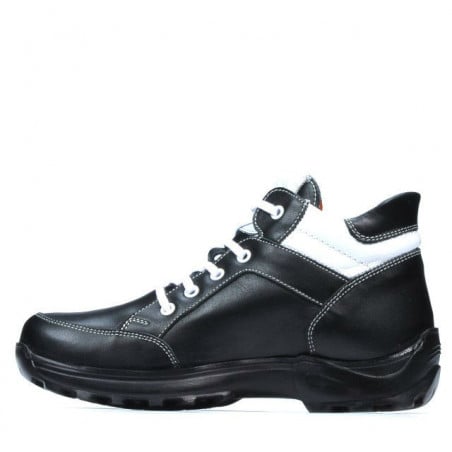 Jugendschuhe 436 schwarz+weiß