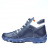 Jugendstiefel 436 Indigo+Weiß