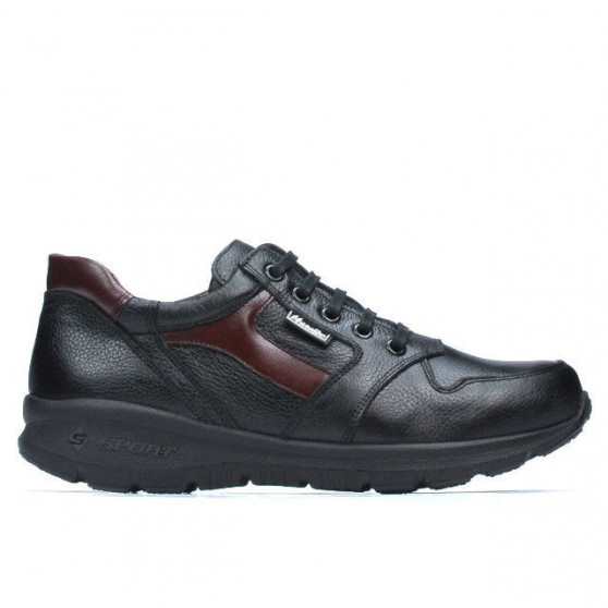 Jugendsportschuhe 397 schwarz+weinrot