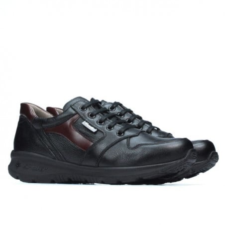 Jugendsportschuhe 397 schwarz+weinrot