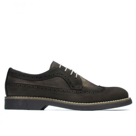 Herren Freizeitschuhe 829 kombiniertes braunes Bufo