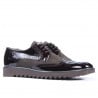 Herren Casual Schuhe 831 Lack Kaffee kombiniert