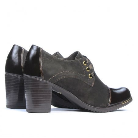 Damen Freizeitschuhe 667 kombiniert lackiert braun