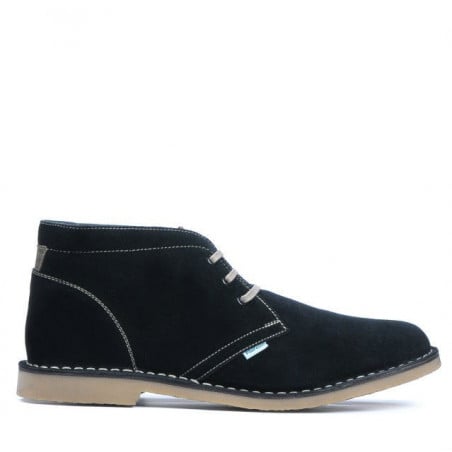 Herrenstiefel 7300 schwarzes Veloursleder